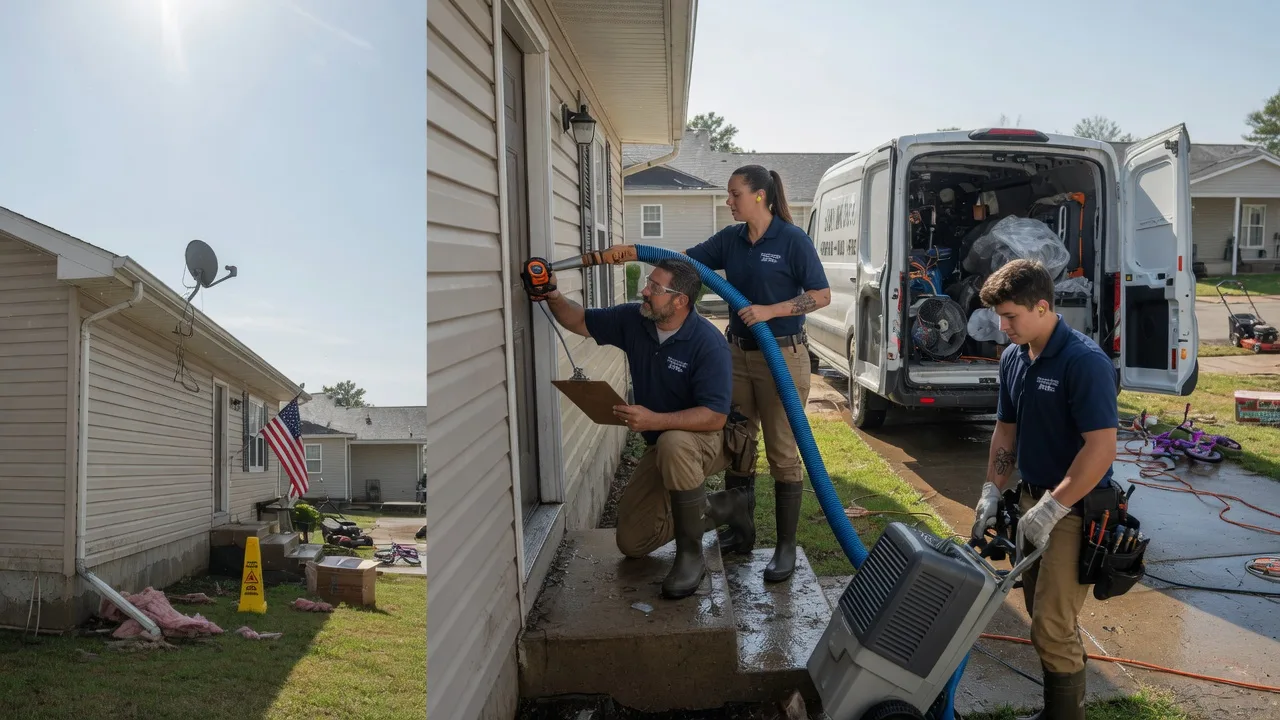 Ceiling Water Damage Restoration in West College Corner, IN near me